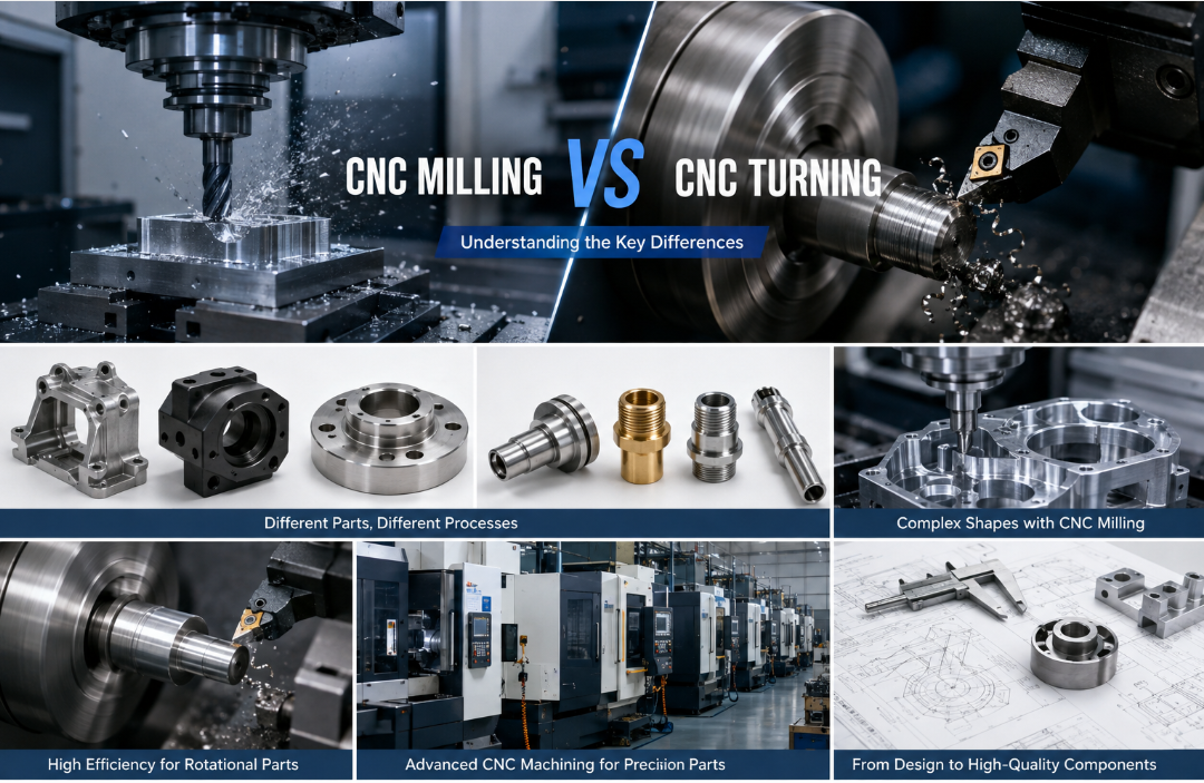 Quae sunt differentiae inter CNC Milling et CNC Conversus?